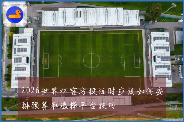 2026世界杯官方投注时应该如何安排预算和选择平台技巧
