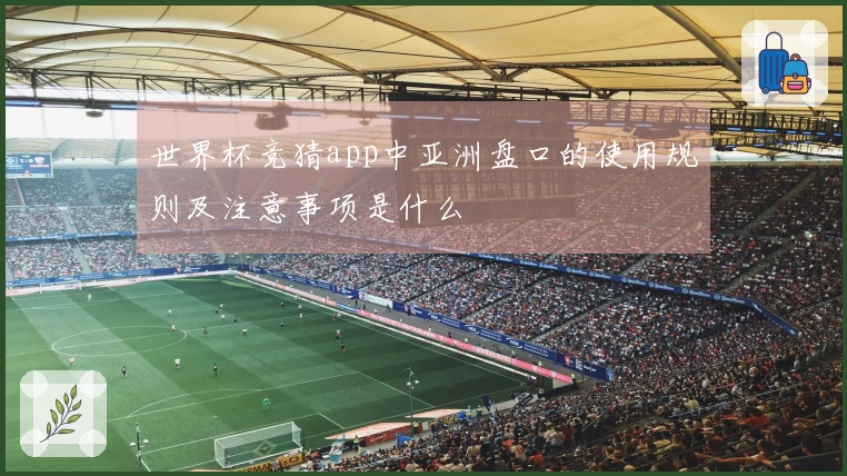 世界杯竞猜app中亚洲盘口的使用规则及注意事项是什么