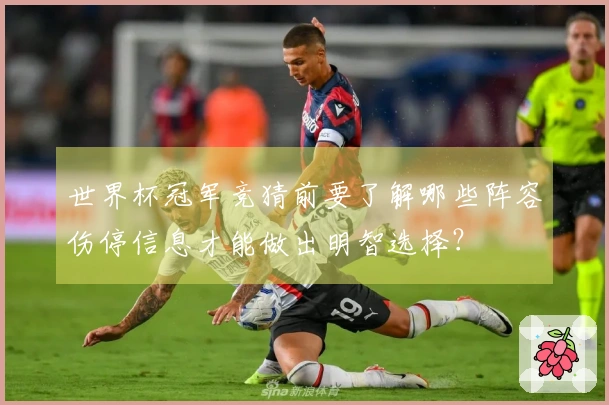 世界杯冠军竞猜前要了解哪些阵容伤停信息才能做出明智选择？